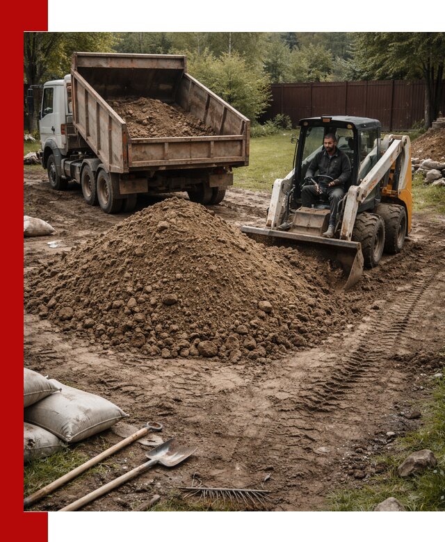 Суглинок для планировки участков в Егорьевске с доставкой и выгрузкой