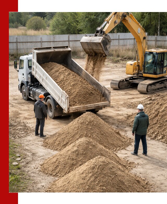 Доставка супеси вагонными и автопартиями в Егорьевске