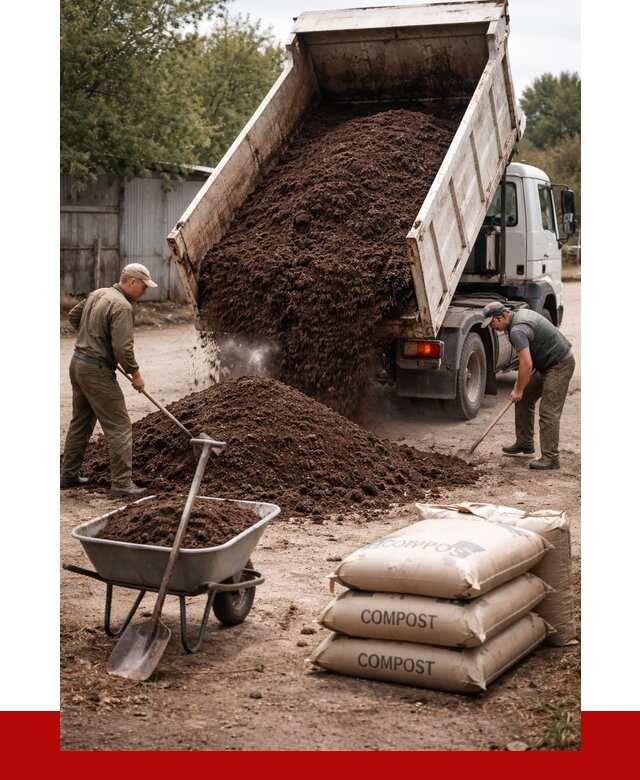 Купить компост в Егорьевске от 4253 р. за куб с доставкой | ПРОНЕРУДГрь