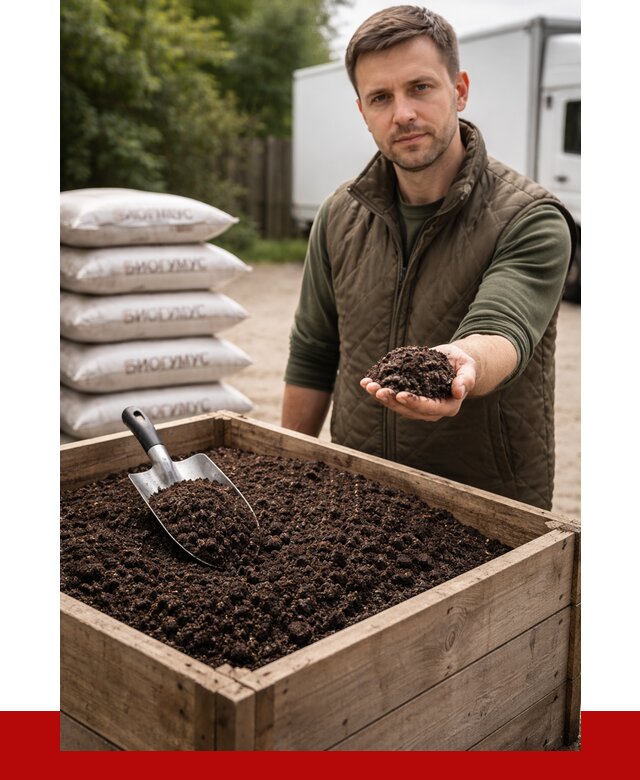 Купить биогумус в Егорьевске с доставкой от 8607 р. за куб | ПРОНЕРУДГрь