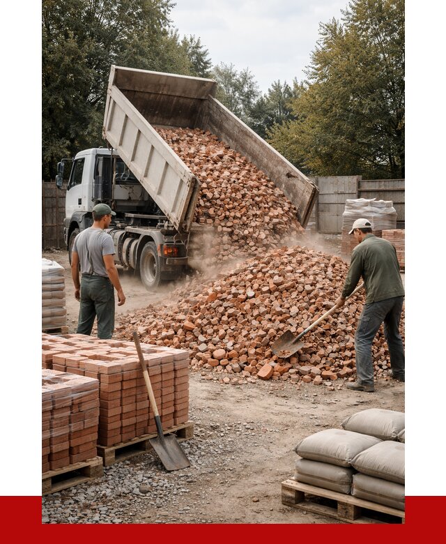 Бой кирпича в Егорьевске с доставкой от 4253 руб/куб | ПРОНЕРУДГрь