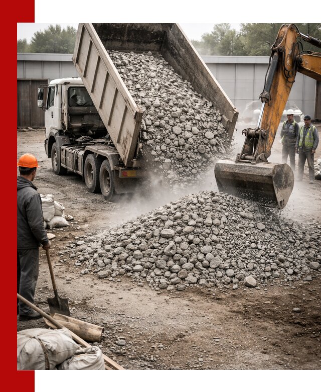 Доставка дробленого бетона в Егорьевске оптом и в розницу