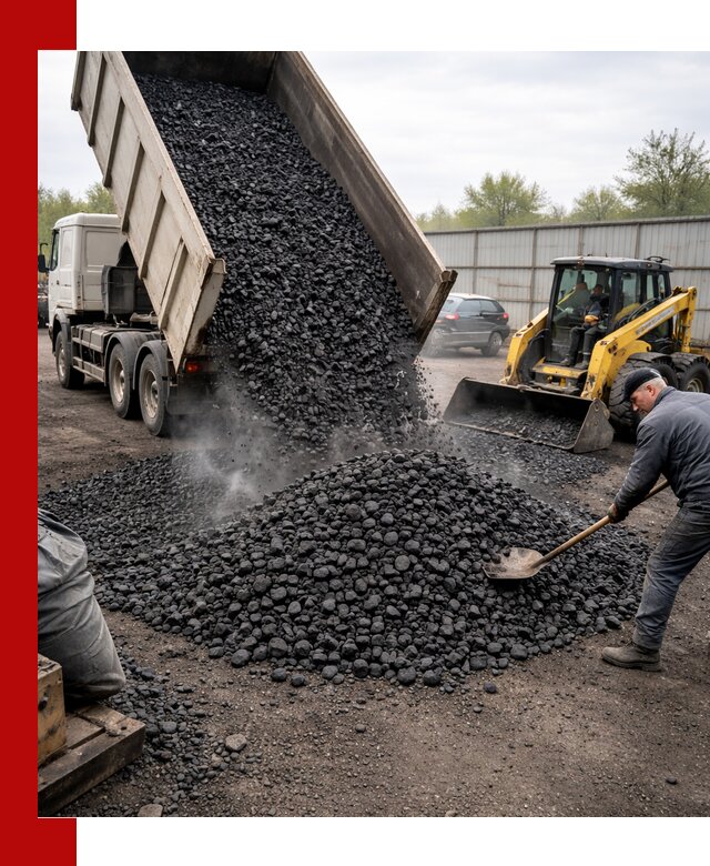 Доставка угля орех в Егорьевске оптом и в розницу