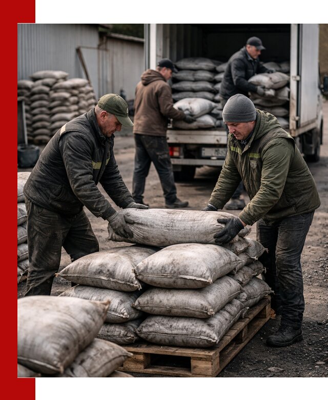 Доставка угля в мешках по выгодным ценам в Егорьевске