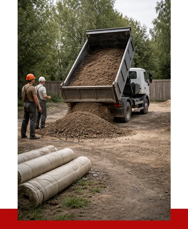 Доставка сыпучих материалов самосвалом в [cvi] от 4253 р. | ПРОНЕРУДГрь