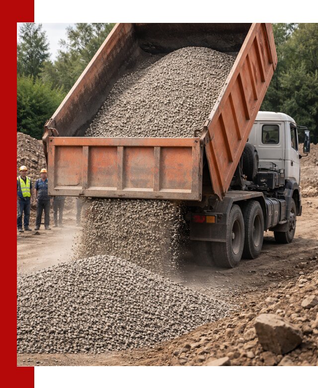 Доставка сыпучих материалов самосвалом в Егорьевске быстро и надежно