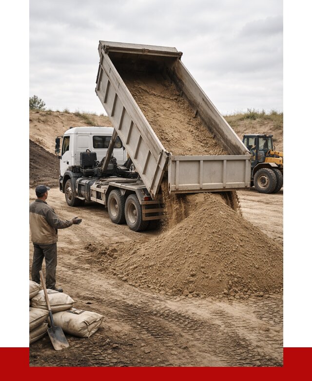 Доставка самосвалом 20 кубов в Егорьевске от 7595 р. | ПРОНЕРУДГрь