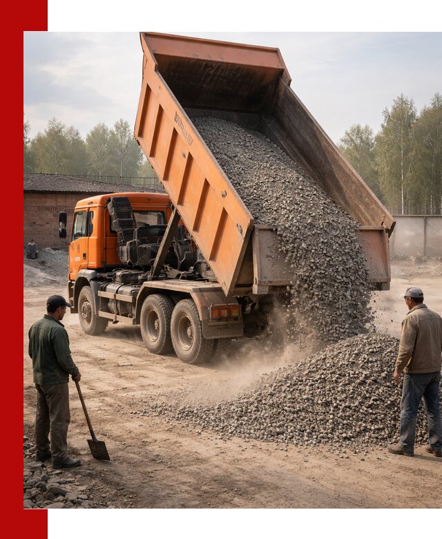 Доставка самосвалом 20 м3 в Егорьевске быстро и надежно