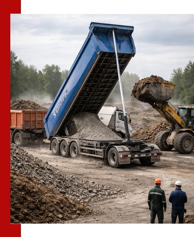 Аренда тонар 40 тонн в Егорьевске с доставкой материалов