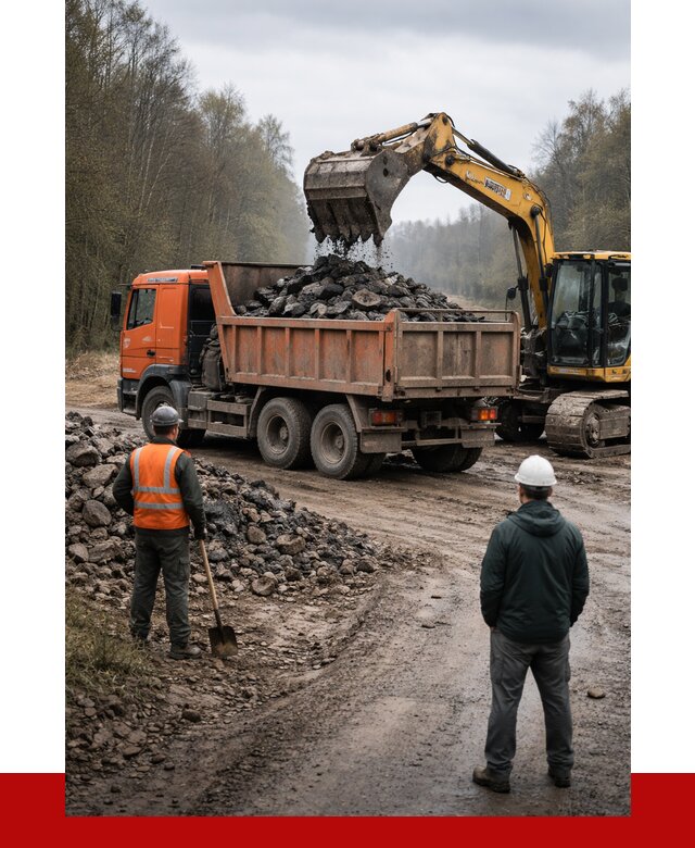 Вывоз асфальта в Егорьевске от 4557 р. самосвалом ПРОНЕРУДГрь
