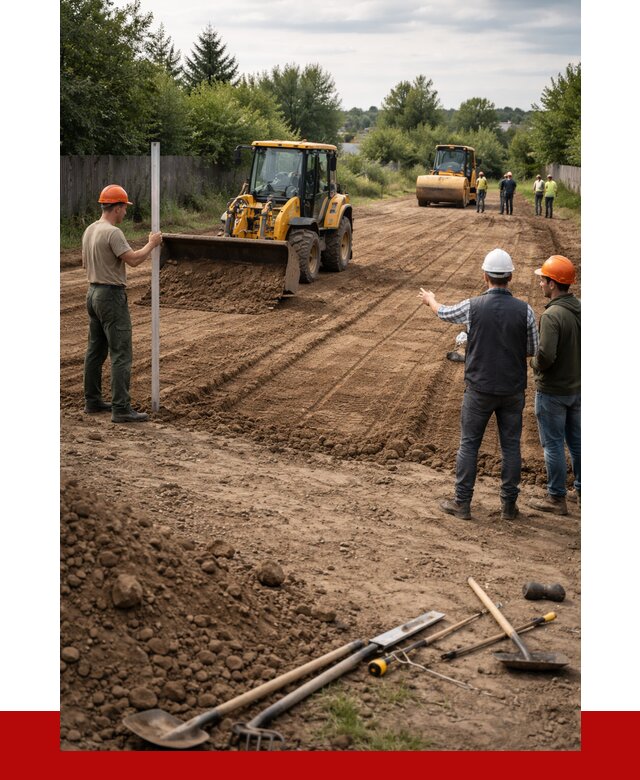 Планировка участка грунтом в Егорьевске от 4557 р ПРОНЕРУДГрь