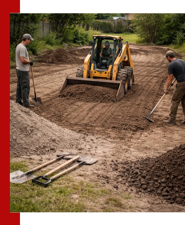 Планировка участка грунтом с вывозом и доставкой в Егорьевске
