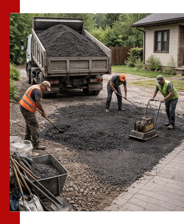 Асфальтовая крошка для двора с доставкой в Егорьевске